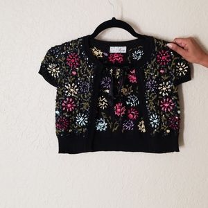 Cute embroidered shrug